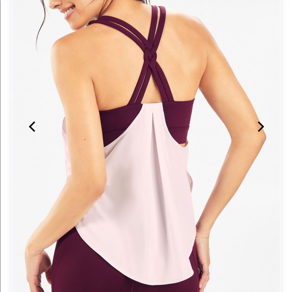 NWOT! Fabletics Giselle Built-In Bra Swing Tank